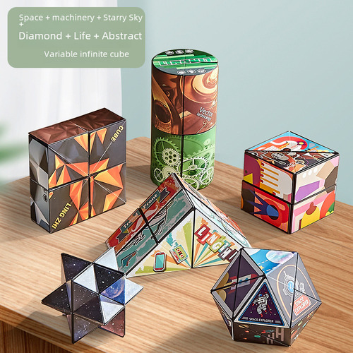Rompecabezas De Plástico De Deformación 3d Alien Rubik Cube