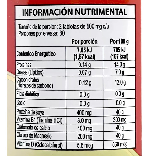 B5 Pantotenato De Calcio Bio Ser Natural