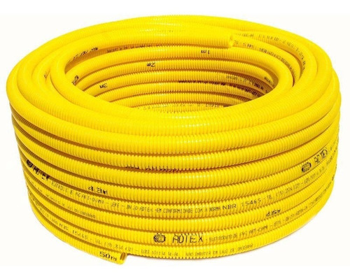 Eletroduto Pvc Flex Corrugado Amarelo 3/4 25mm X 10m Adtex