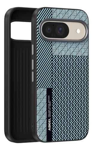 Funda Para Google Pixel 9 Pro Xl 9a, Carga Inalámbrica, Negocios, Textura De Fibra De Carbono, Cámara Circular, Teléfono Móvil