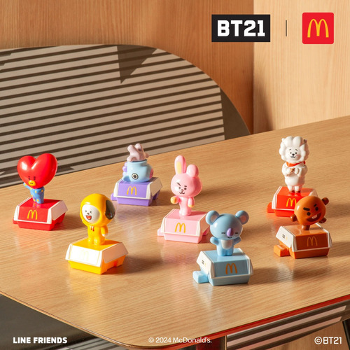 Muñeco Shooky Bt21 Colección Mcdonalds 2024 (Usado)