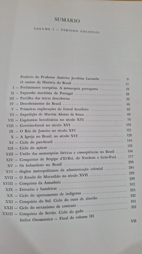 História Do Brasil - Do Período Colonial À República - Helio Vianna - 3 Volumes - 1971 (Usado)