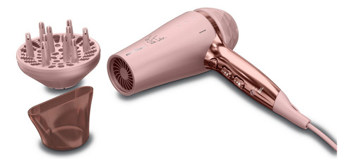 Secador De Cabelos Britânia Linha Viih Tube Bivolt Bsc21a Rosa