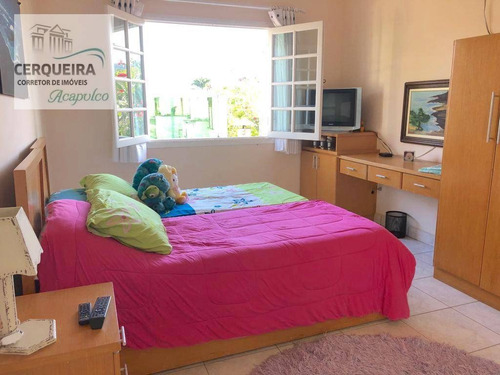 Casa Com 5 Dormitórios À Venda, 450 M² Por R$ 1.600.000 - Acapulco - Guarujá/sp - Ca0555