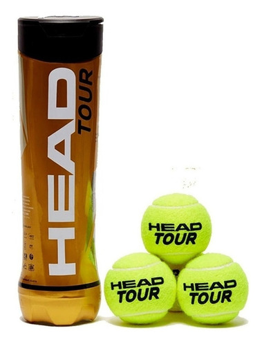 Tubo De Pelotas Head Atp Gold X3 Tenis Padel