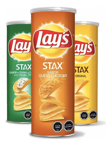 Papas Fritas Lay's Stax Tarro De 134g - Elige Tu Sabor