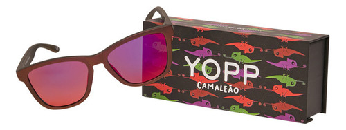 Óculos De Sol Yopp Polarizado Uv400 Camaleão Vermelho