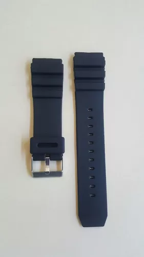 Pasador de goma para correas de reloj 18 mm Negro