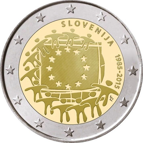 Eslovênia 2015 - F L A G - 2 Euros Com - F C