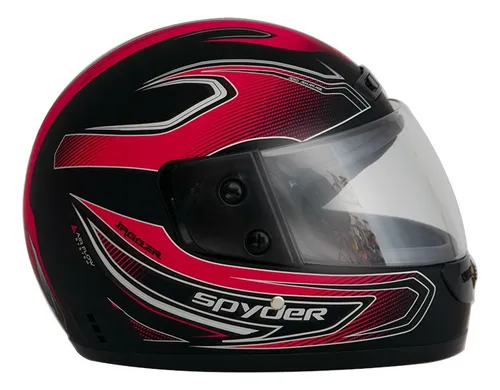 Casco rojo para moto hotsell