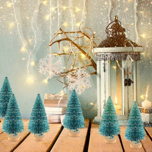 Bh Para 34 Piezas De Miniárbol De Navidad, Nieve, Pino