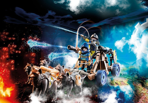 Playmobil Novelmore 70225 Equipo Lobo Con Cañon Edu
