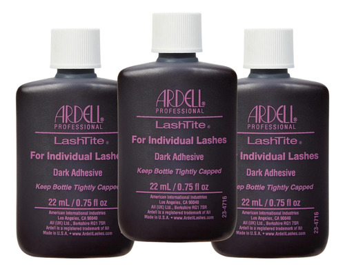 Cola Para Cílios Ardell Lashtite De 22ml Cor Preto