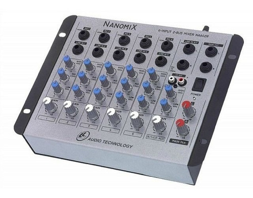 Imagem 1 de 4 de Mesa Som L L Áudio - Nanomix Na602 - 6 Canais Promoção Nca