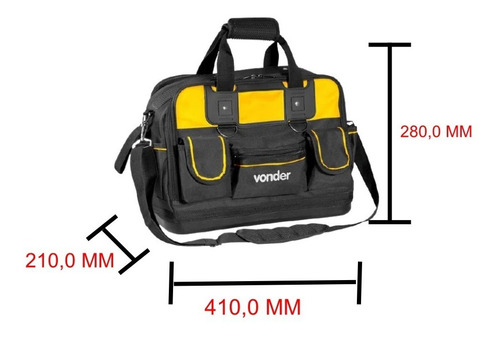 Bolsa De Lona Para 12kg 33 Divisórias 410x210x280 - Vonder