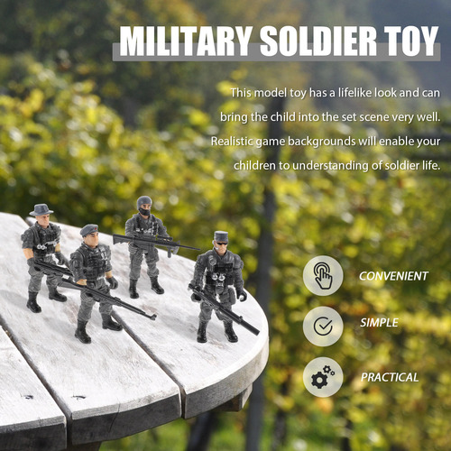 1 Juego De Maquetas De Soldado De Simulación Soldier Playthy