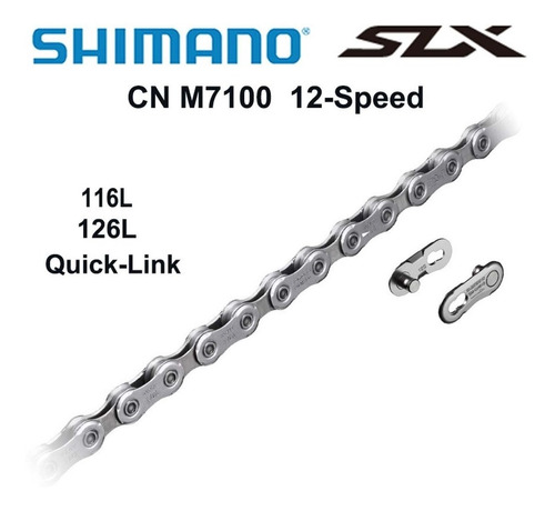 Cadena Shimano  Cn-n7100 - 126 L - 12 Velocidades Quick Link