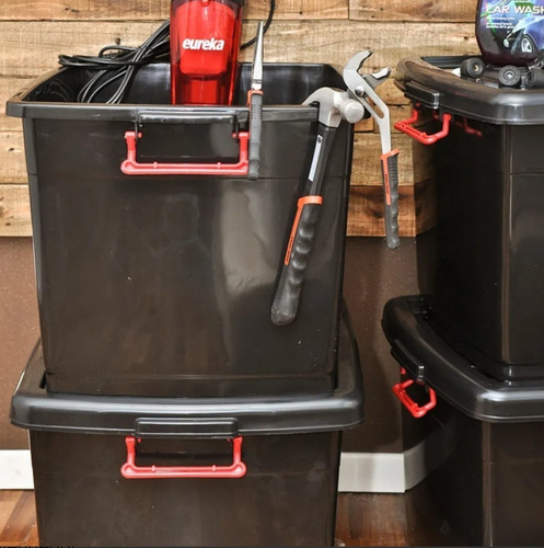 Imagen 7 de 9 de Caja Organizadora Heavy Box Apilable 95lts X2 Unidades.