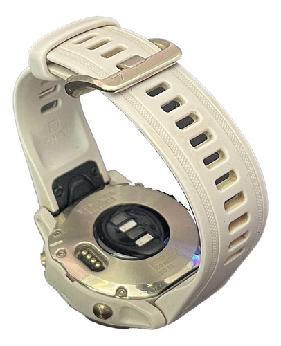 Garmin Fenix 6s Pro Solar 42mm Light Gold Light Sand Band Light Sand Dourado Preto (Usado)