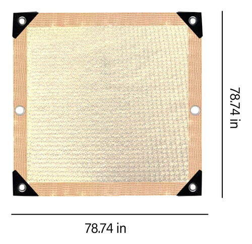 Red De Protección Solar Multiusos Beige Engrosada Para Uso D