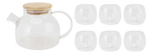 Juego De Teteras De Vidrio De 500 Ml, 6 Tazas