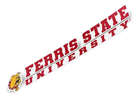 Ferris State University Fsu Bulldogs Name Logo Vinyl De...