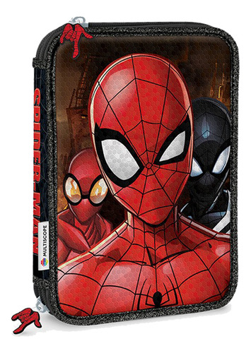 Cartuchera Canopla 2 Pisos Pvc Diseño Spider-man