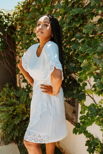 Vestido branco cheap longo hippie