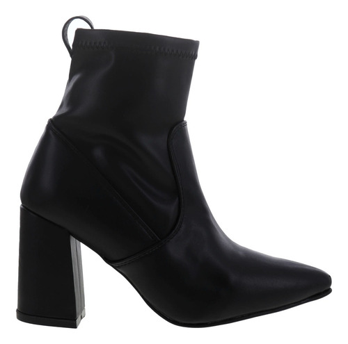 Imagen 2 de 4 de Botines Tacón Y Punta Picuda Para Mujer Dama Stretch Erez