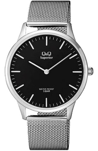 S306j202y - Reloj Q&q Superior Malla Acero Color de la correa Plateado Color del bisel Plateado Color del fondo Negro