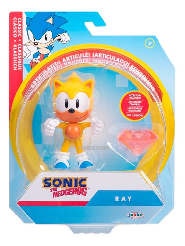 Ray Sonic The Hedgehog Accesorio Original Figura Articulada