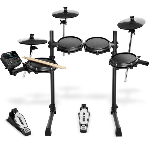 Alesis Turbo Mesh Batería Electrónica Completa De 7 Piezas Color Negro