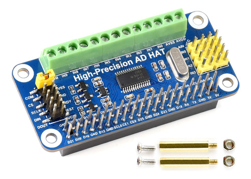 Bicool Ads1263 Adc Alta Precision Para Raspberry Pi 4b 3b+ W