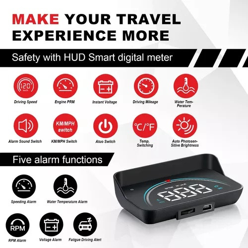 Speedometer Heads Up Display Car Hud M8, Obd Digital Speed S