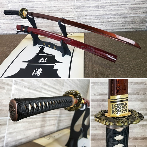 Katana Afiada Espada Hosokawa Damasco Encomenda Frete Gratis