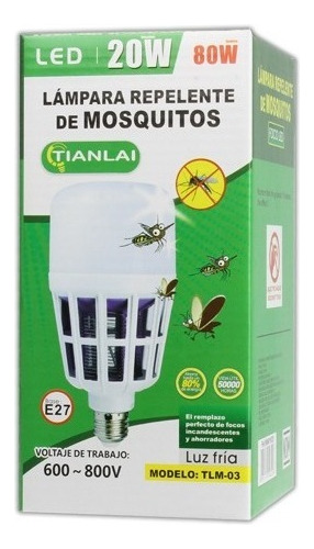 Foco Repelente De Mosquitos Foco Led 20w/80w Luz Luz Fría