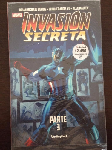 Comic Marvel: Invasión Secreta - Parte 3. Ed. Unlimited