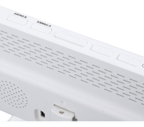Reloj Despertador Digital Rgb Con Espejo Led De 12/24 Horas