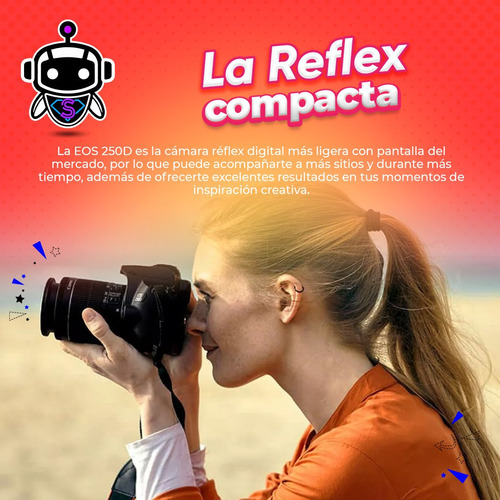 Imagen 8 de 9 de Canon Eos 250d = Sl3 + Lente 18-55mm + Tripode + Mochila !