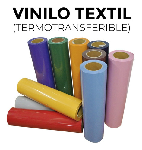Imagen 1 de 4 de Vinilo Termotransferible Textil (100x50) X7mts Pvc Capta