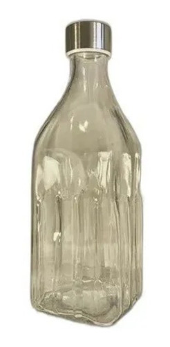 Botella Vidrio Hermética 1l Tapón Metálico Pettish Online Vc