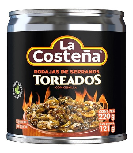 Rodajas De Serranos Toreados La Costeña 220gr 8 Pack Ipg