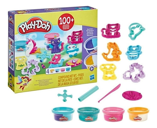 Play Doh Play Set Criaturas Mágicas 227 Gr Y Accesorios