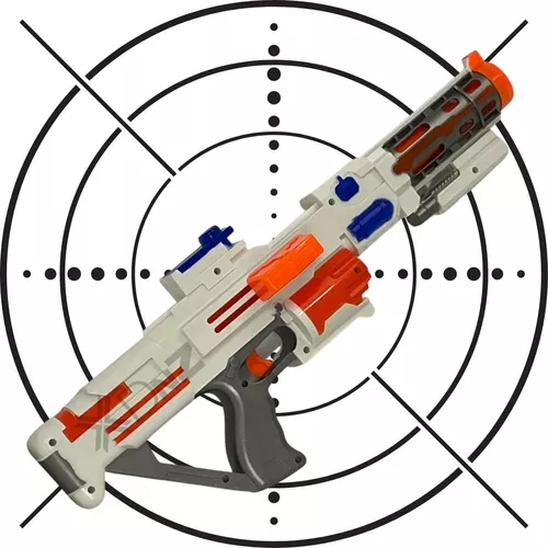 Lanca Dardos Tipo Nerf Arminha De Brinquedo Rifle Em Ação