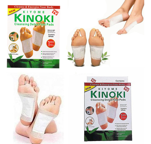 100 Parches Desintoxicantes Pies Kinoki Fatiga Cansancio