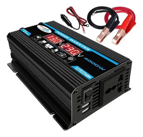 B Inversor Digital Inteligente Para Carro, 2 Usb, 12 V A,