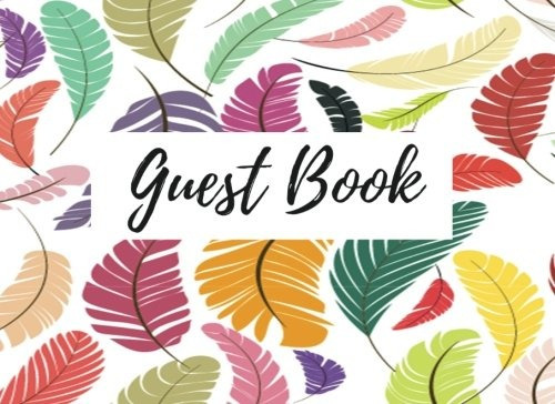 Guest Book Colorful Nature, 825 X 6, Event Guest Books, 101 