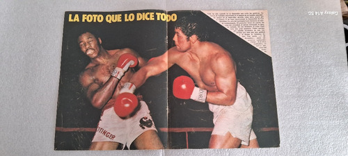 Póster Victor Emilio Galíndez. El Gráfico Año 1974