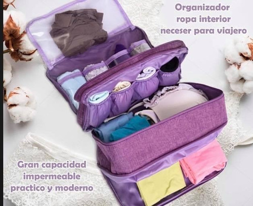 Organizador Viaje Ropa Interior Maleta/ Estuche Lencería | MercadoLibre