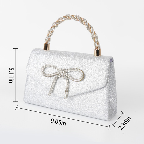 Bolso De Mano Lazo Grande Suave De Boda Fiesta Para Mujer
